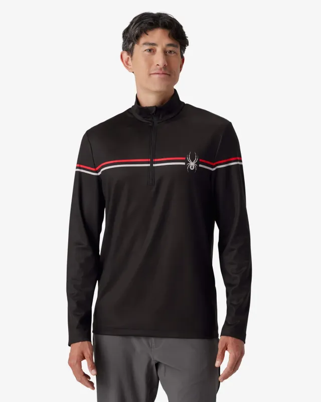 Spyder Legacy half-zip genser herre svart fukttransporterende