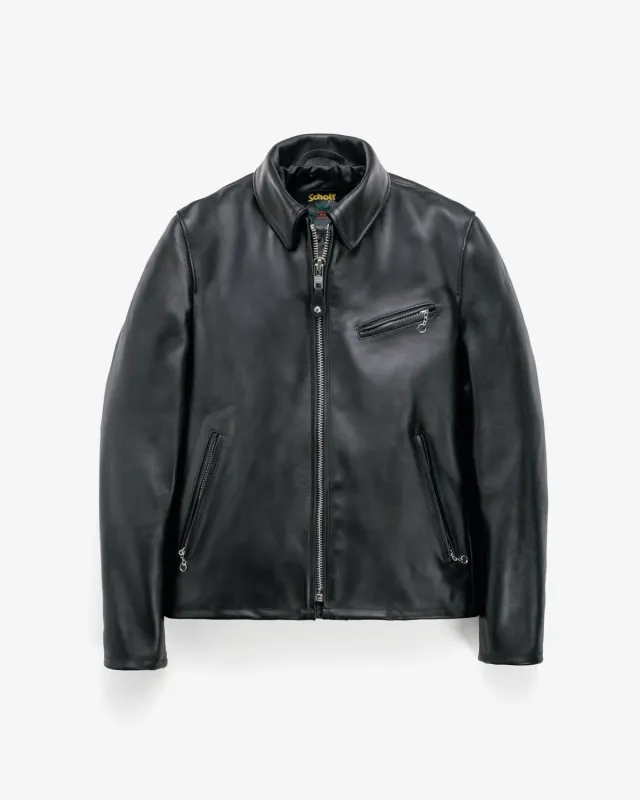 Schott NYC 188 motorsykkeljakke svart skinn