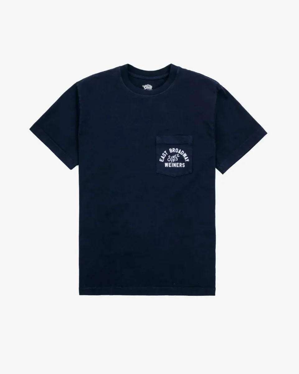 Schott NYC THTDG t-skjorte Navy grafikk