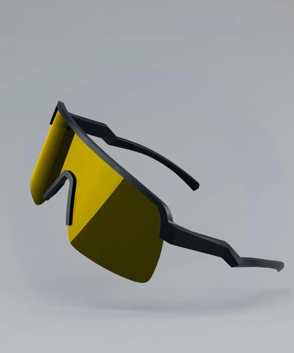 Dirtlej Specs 03 sykkelbriller black gold speilglass