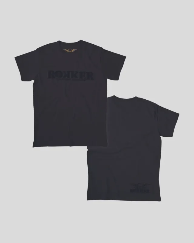 Rokker Black Jack T-skjorte svart bomull regular-fit