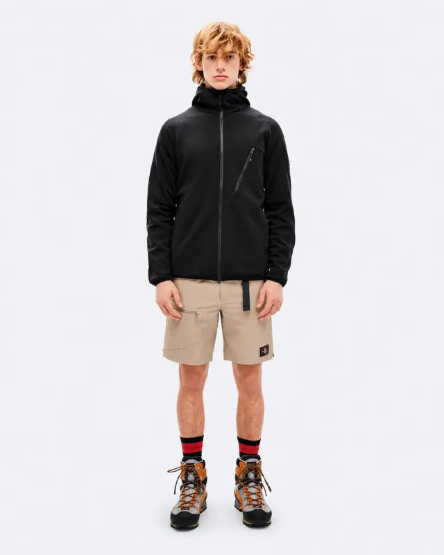 The Mountain Studio M-7 Tech Fleece Hood fleecejakke Black Onyx