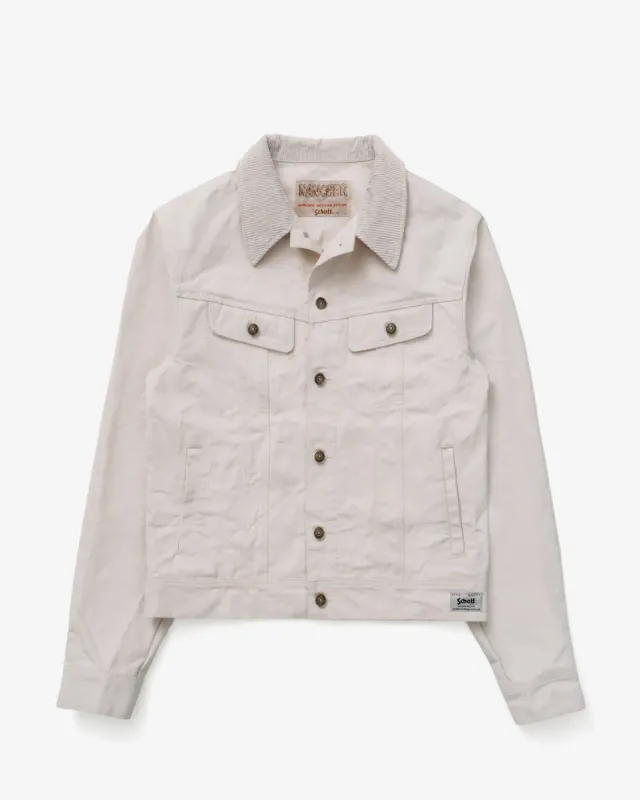 Schott NYC 8603 truckerjakke i canvas 16oz
