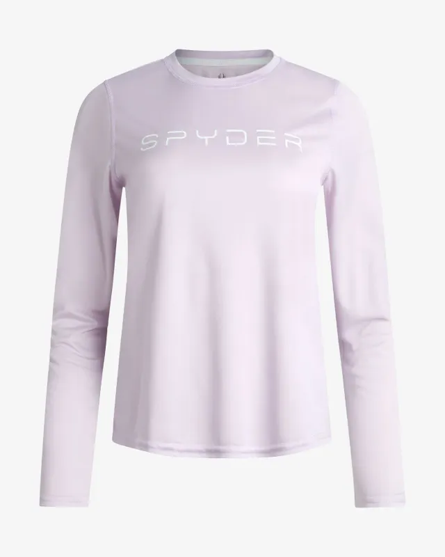 Spyder langermet t-skjorte dame lavendel UPF 50+