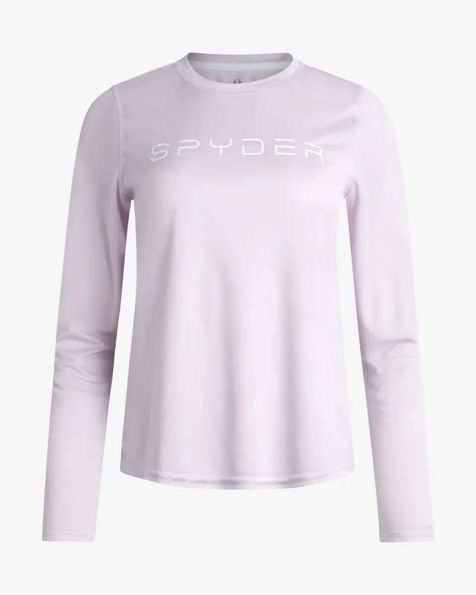 Spyder langermet t-skjorte dame lavendel UPF 50+