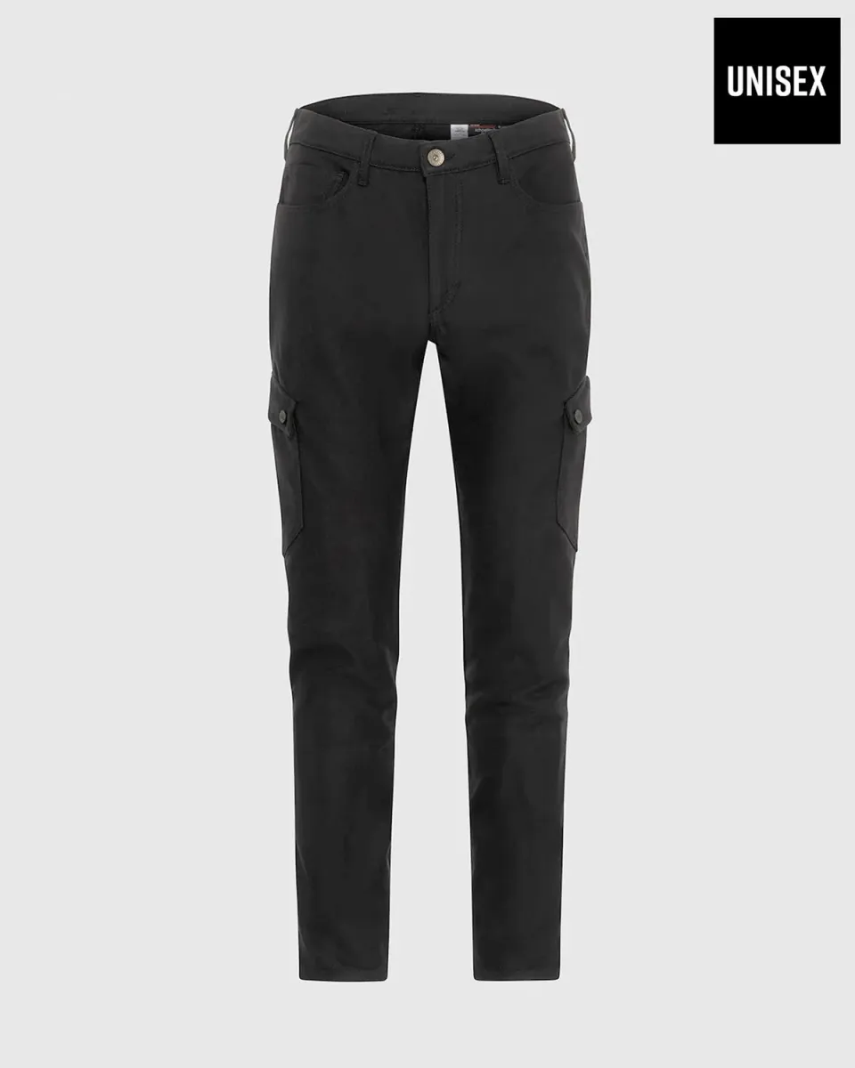 Rokker Black Jack Slim motorsykkelbukse svart CE AA
