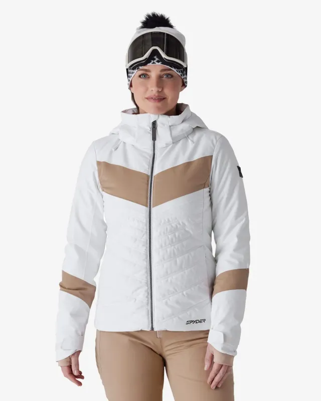 Spyder Primrose skijakke white vanntett 30K