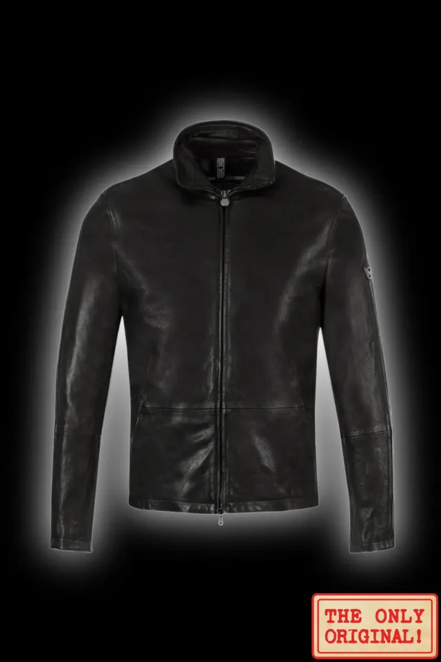 Matchless Mission Action Blouson skinnjakke black nappa