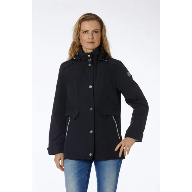 Windfield Alica overgangsjakke dame navy bomull