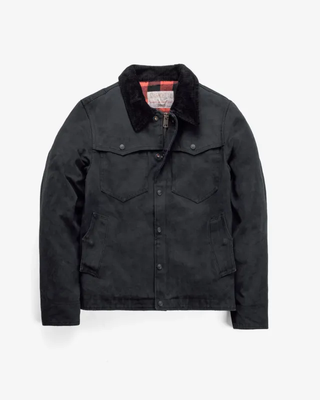 Schott NYC 8631 western arbeidsjakke svart canvas