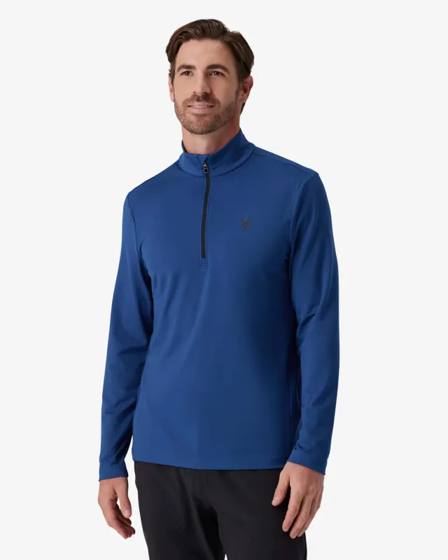 Spyder Prospect quarter zip herre indigo fukttransporterende