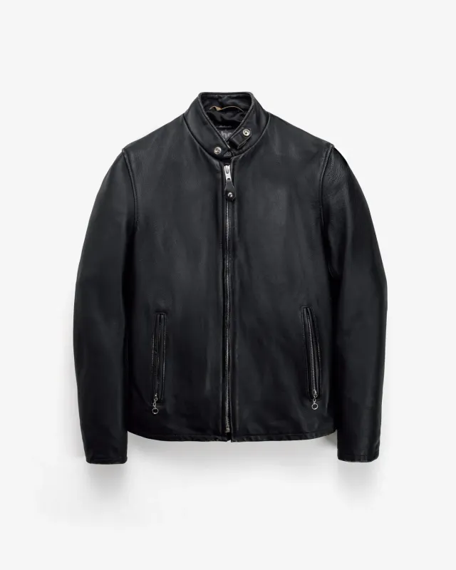 Schott NYC 654VN café racer skinnjakke kuskinn