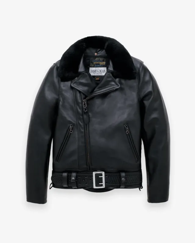 Schott NYC JD1 Dean skinnjakke Black steerhide