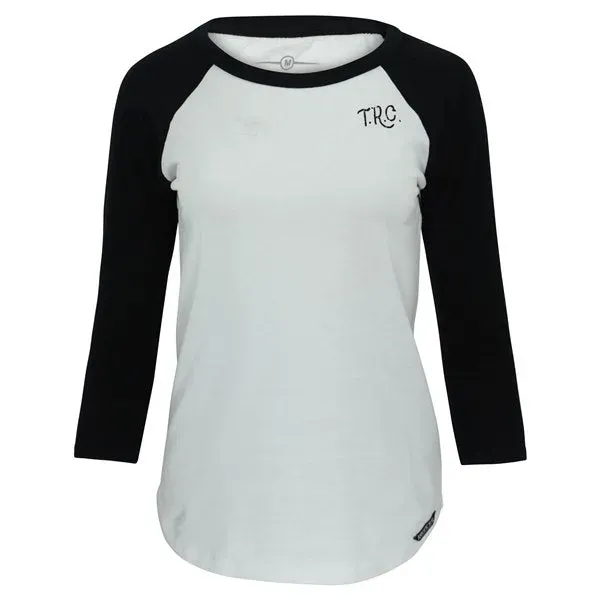 Rokker Race Team Longsleeve langermet trøye hvit svart dame
