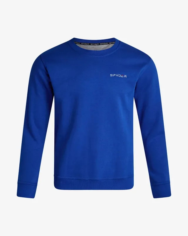 Spyder Fleece Crew genser electric blue børstet bomull