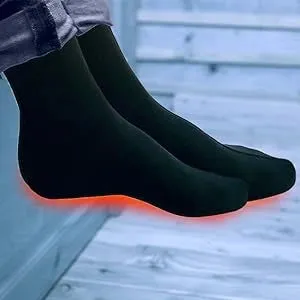 VoltHeat 8V varmesokker svart med batteri