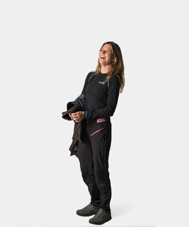 dirtlej trailscout long flex ladies sykkelbukse dame stretch