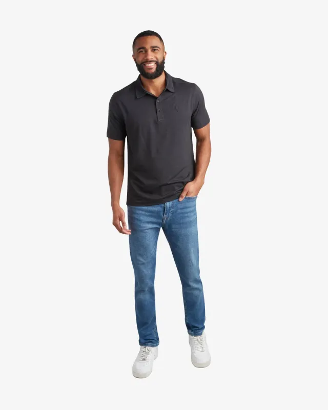 Spyder Jersey Polo herre Black kortermet bomull