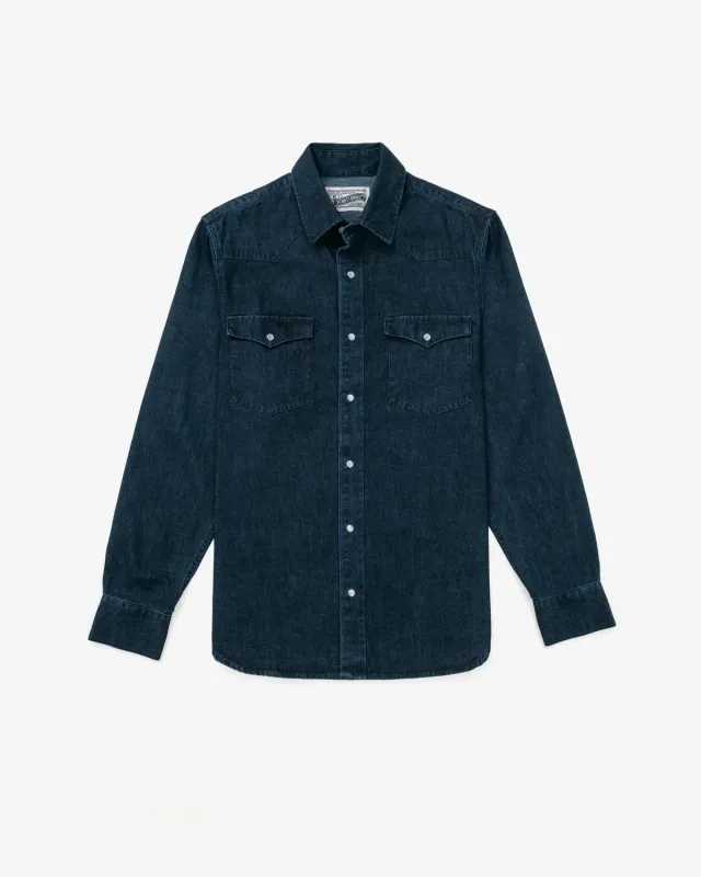 Schott NYC SH2532 denimskjorte indigo bomull
