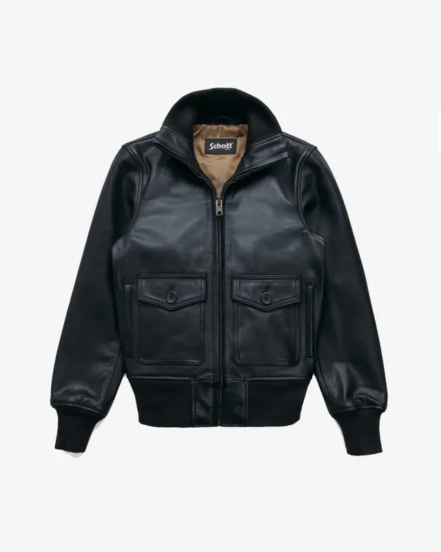 Schott NYC 2404W skinnjakke svart lett okseskinn