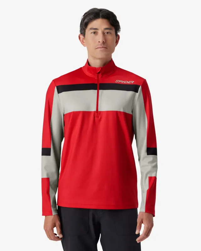 Spyder Podium quarter zip genser herre rød