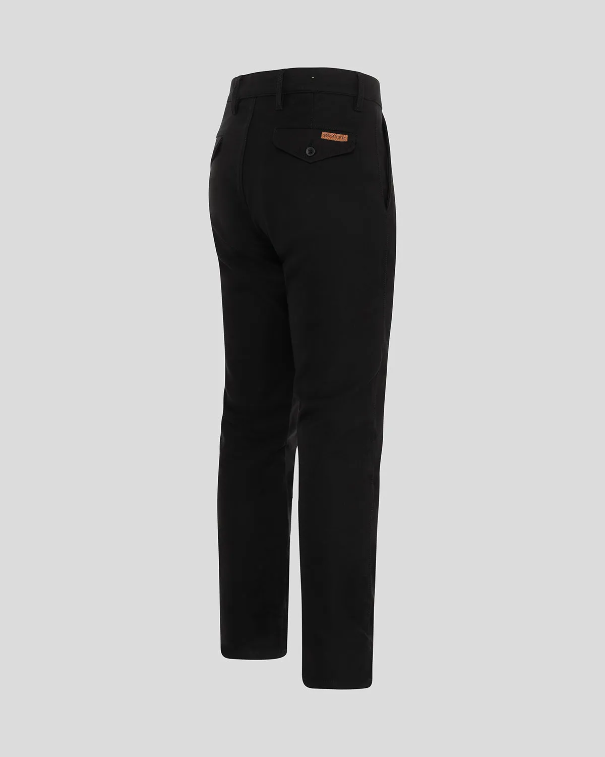 Rokker Chino Black Level AA motorsykkelbukse svart stretch