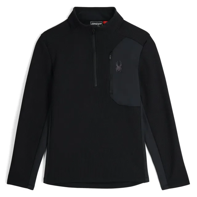 Spyder Bandit half-zip jakke herre svart fleece