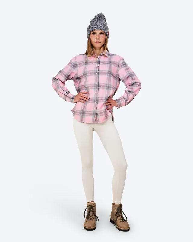 The Mountain Studio G-4 W Cotton Flannel overskjorte lilla bomull