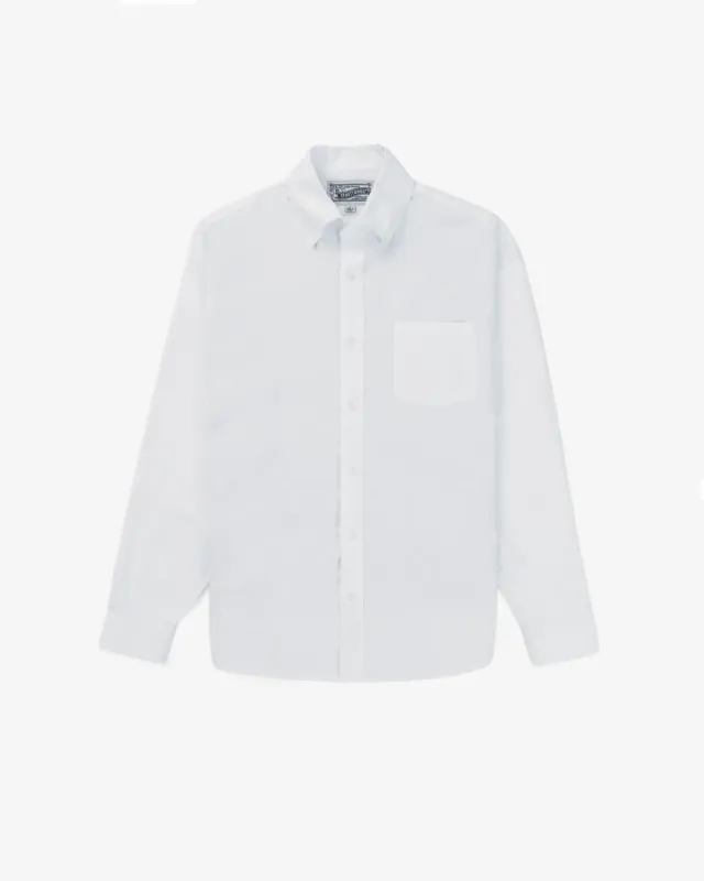 Schott NYC SH2414 oxfordskjorte hvit bomull