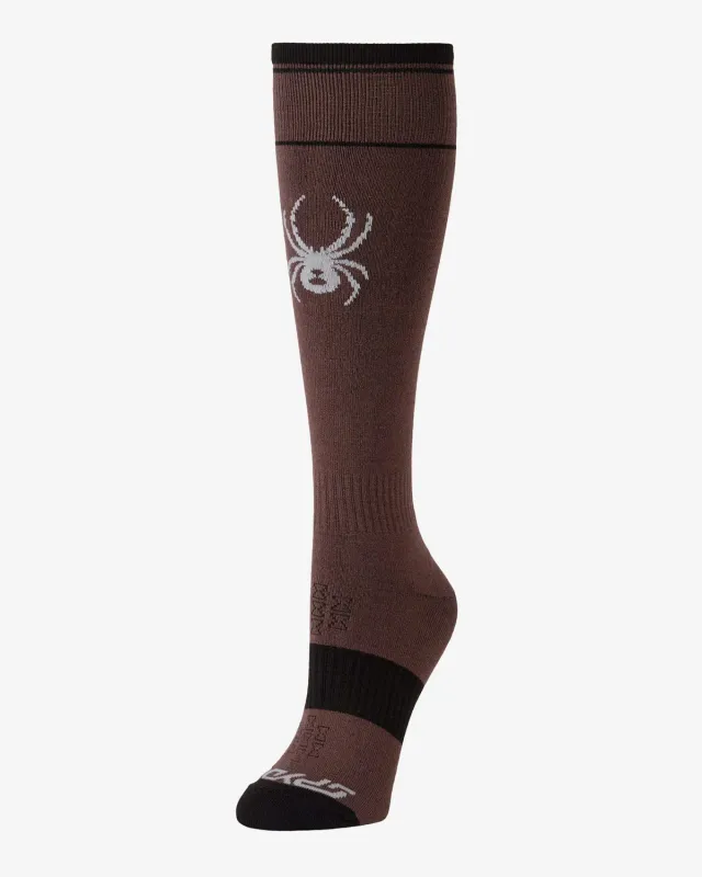 Spyder Pro Liner skisokker dame Mocha tynne