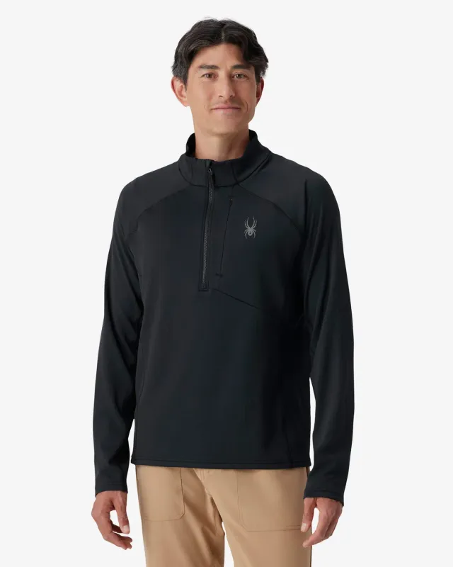 Spyder Gridweb Fleece Quarter Zip fleecegenser bold blue varm