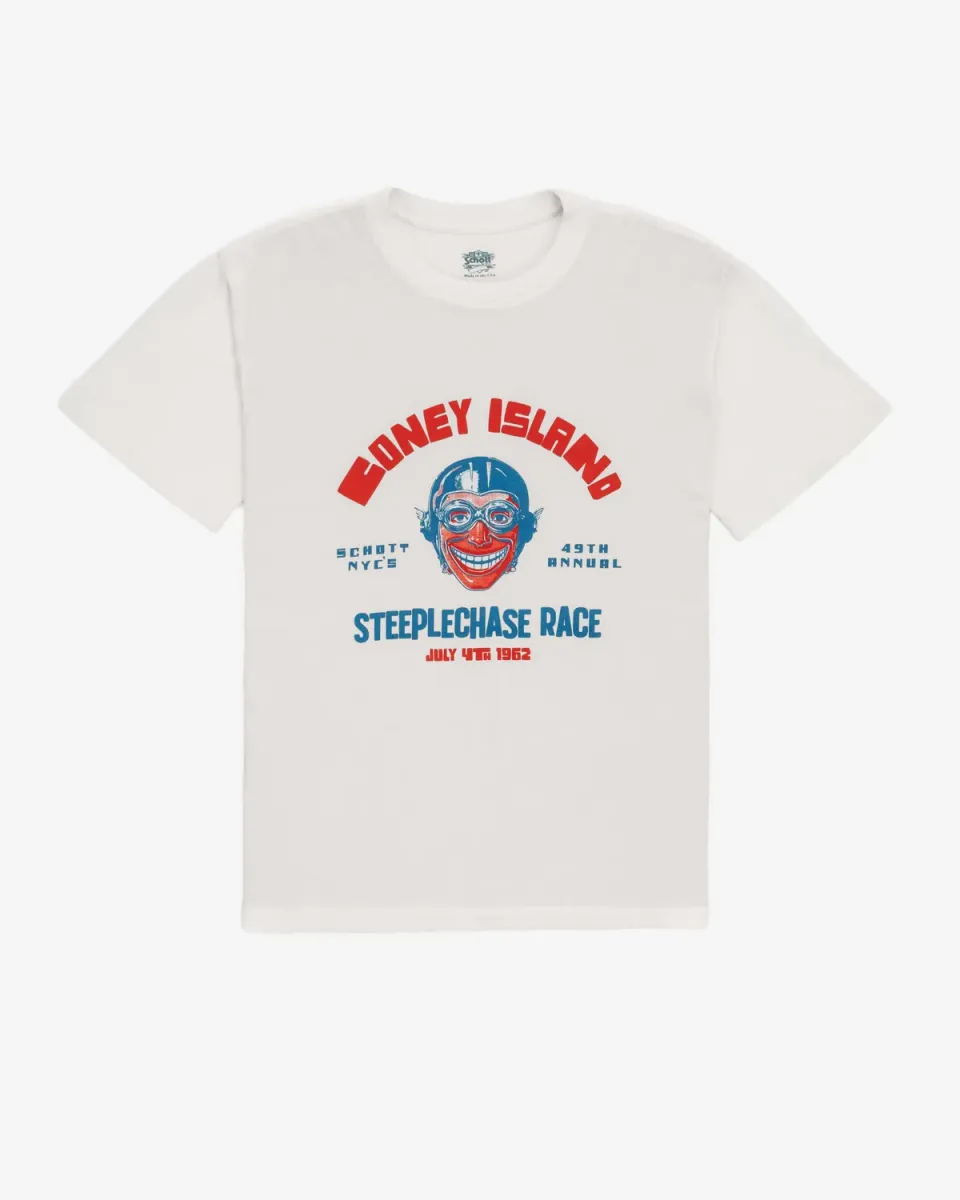 Schott NYC TCONEY t-skjorte Off White