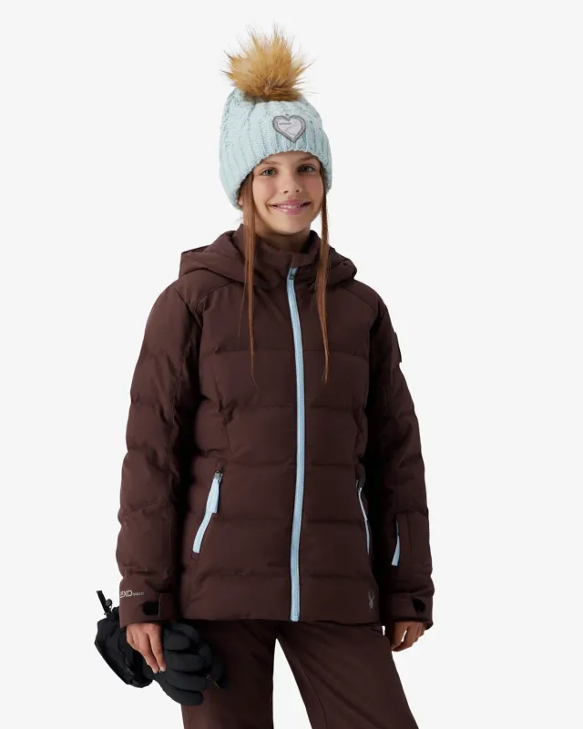 Spyder Zadie jakke jente mocha syntetdun