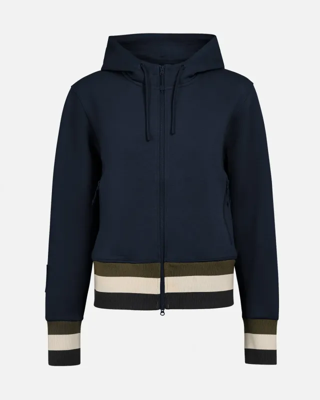 The Mountain Studio H-11 W Cotton Tech Zip Hood hettejakke Sky Captain