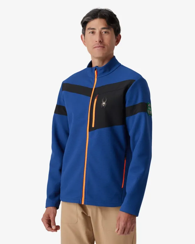 Spyder Wengen Sweater Fleece jakke Indigo vindtett