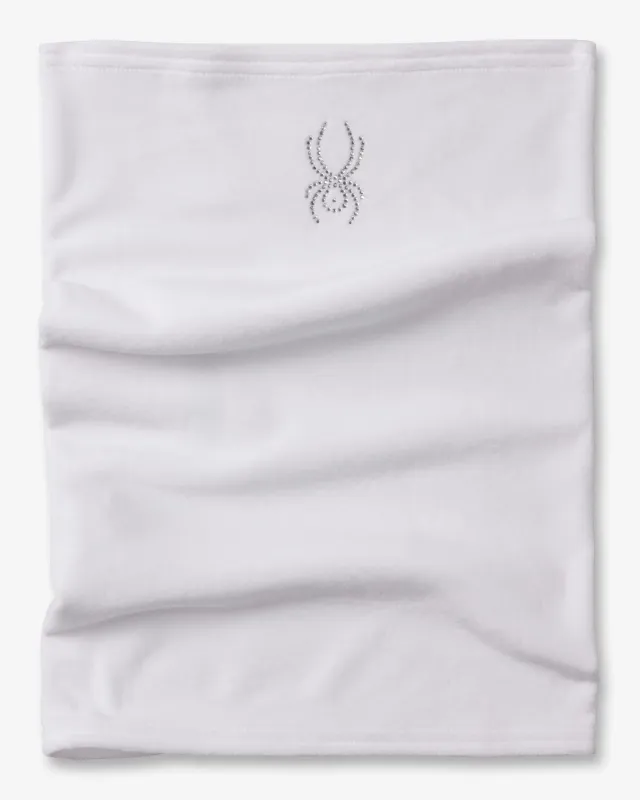 Spyder Shimmer halsvarmer dame hvit velur fleece