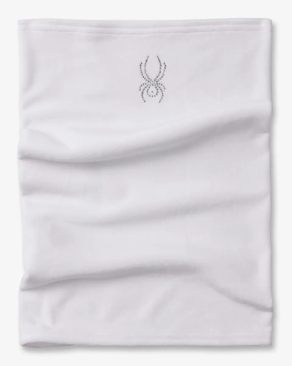 Spyder Shimmer halsvarmer dame hvit velur fleece