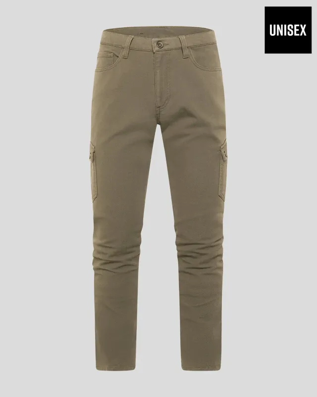 Rokker Cargo Slim MC-jeans lys oliven W32 L32
