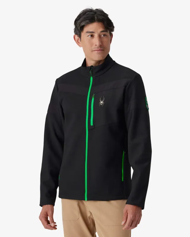 Spyder Wengen fleecejakke herre strobe green strikk