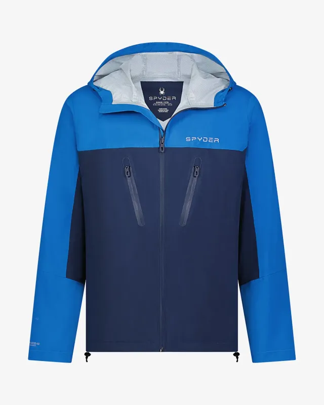Spyder Overcast regnjakke herre royal blue vanntett
