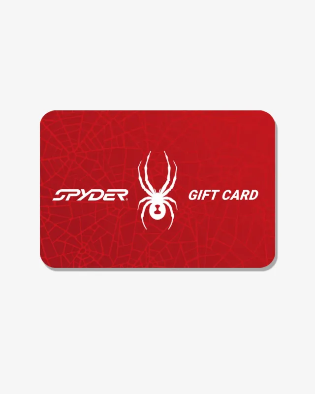 Spyder gavekort digitalt skiklær e-post