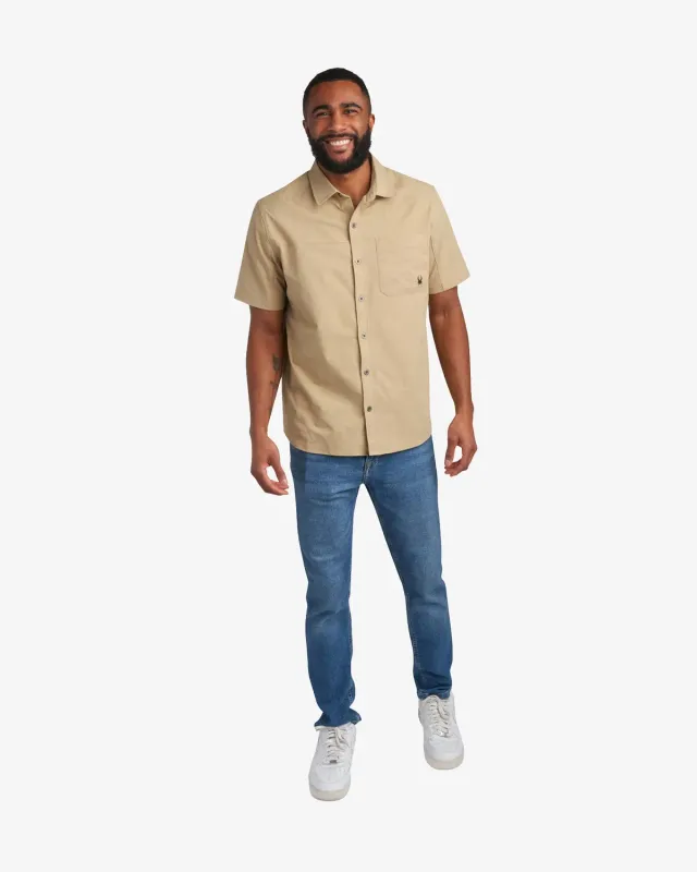 Spyder Ripstop Polo skjorte Khaki pustende