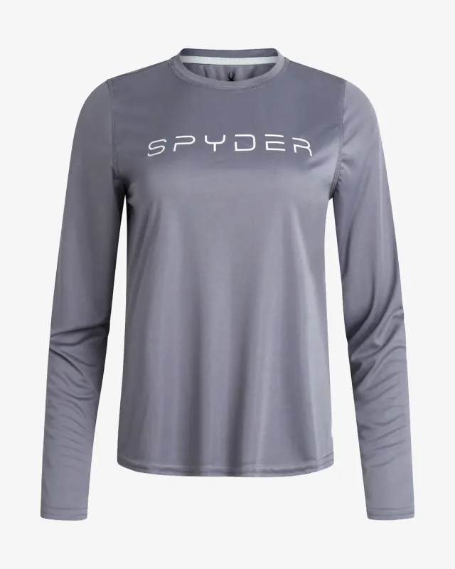 Spyder langermet t-skjorte grå UPF 50+