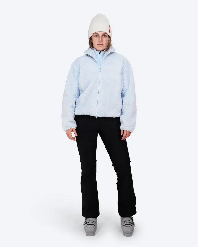 The Mountain Studio E-9 W Soft Wool Pile Jacket pilejakke Ice Water