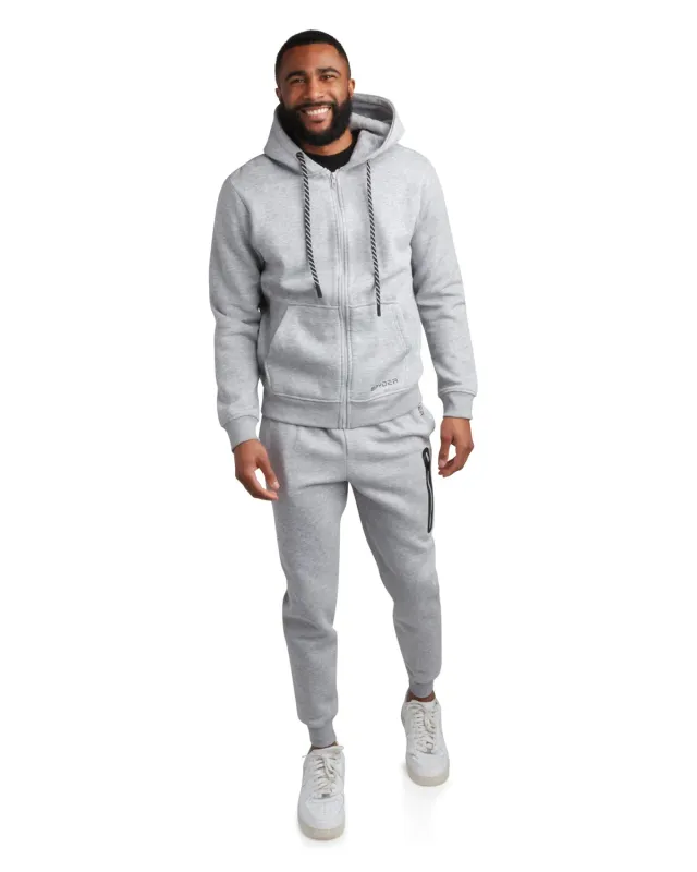 Spyder Fleece Full Zip joggesett heather gray varm