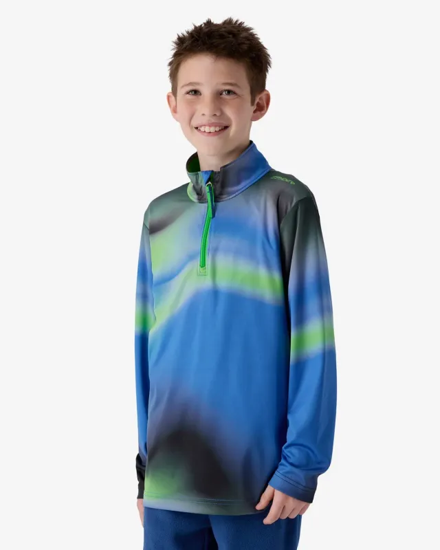 Spyder Jacobs quarter-zip genser gutt blå UPF50