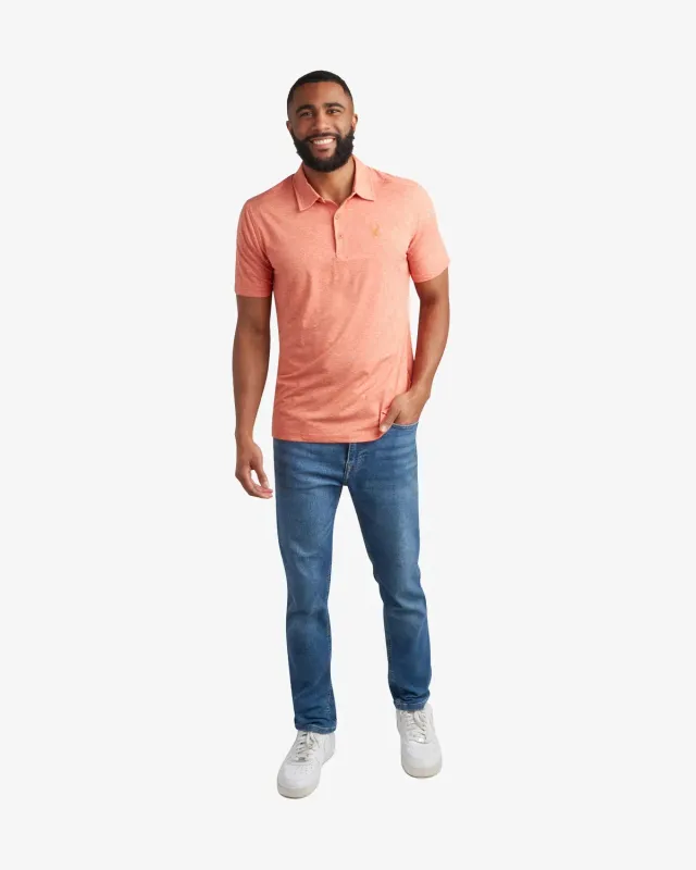 Spyder Jersey poloskjorte herre burnt orange stretch