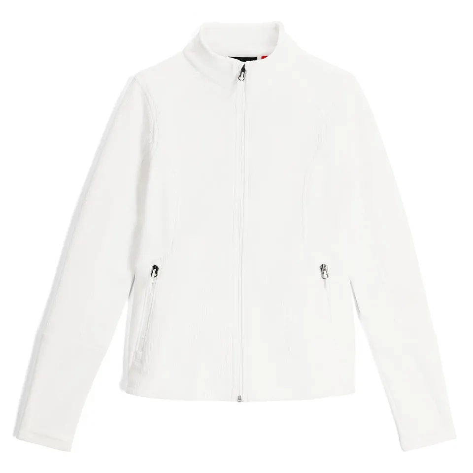 Spyder Bandita fleecejakke hvit stretch lett