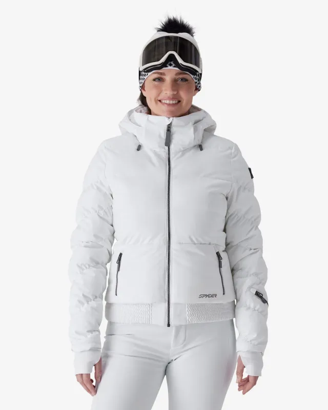 Spyder Haven dunjakke dame hvit syntetisk 20k