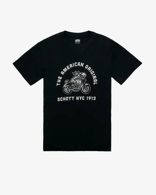 Schott NYC TRDR t-skjorte svart med trykk